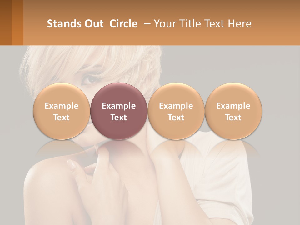 Happy Young Blond PowerPoint Template