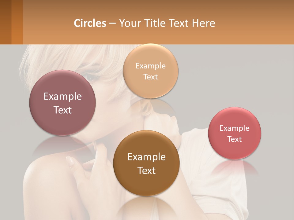 Happy Young Blond PowerPoint Template