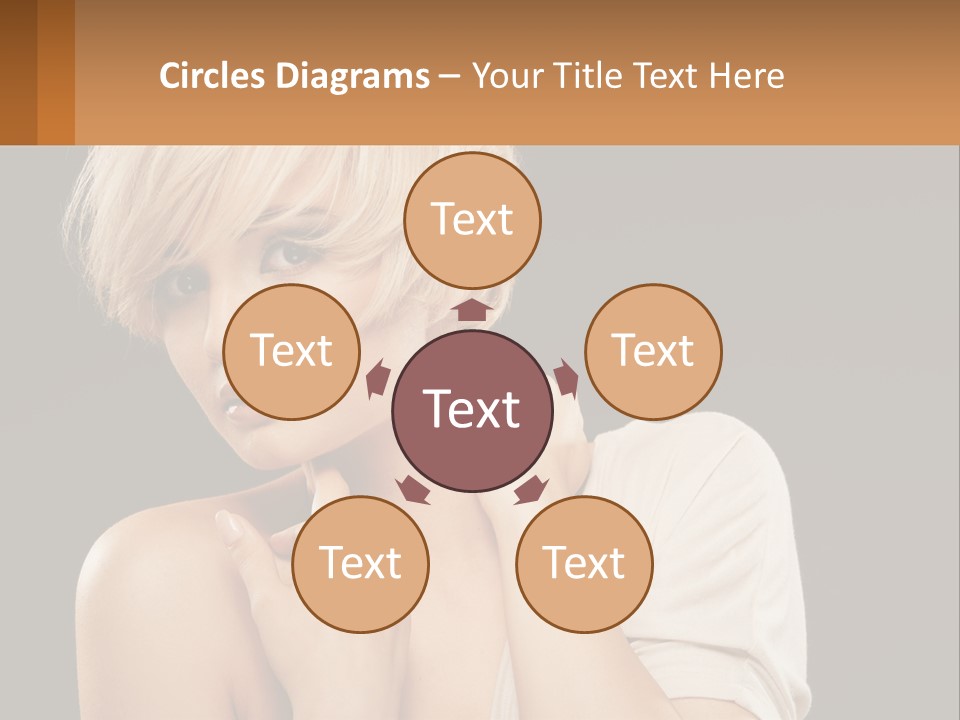 Happy Young Blond PowerPoint Template