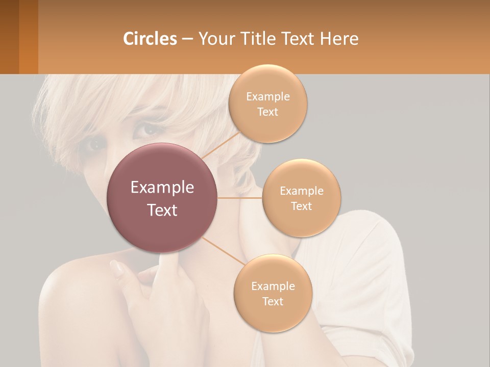 Happy Young Blond PowerPoint Template