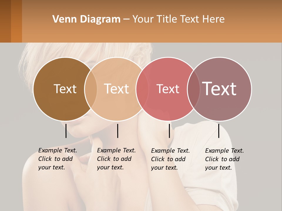 Happy Young Blond PowerPoint Template