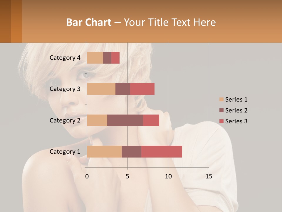 Happy Young Blond PowerPoint Template