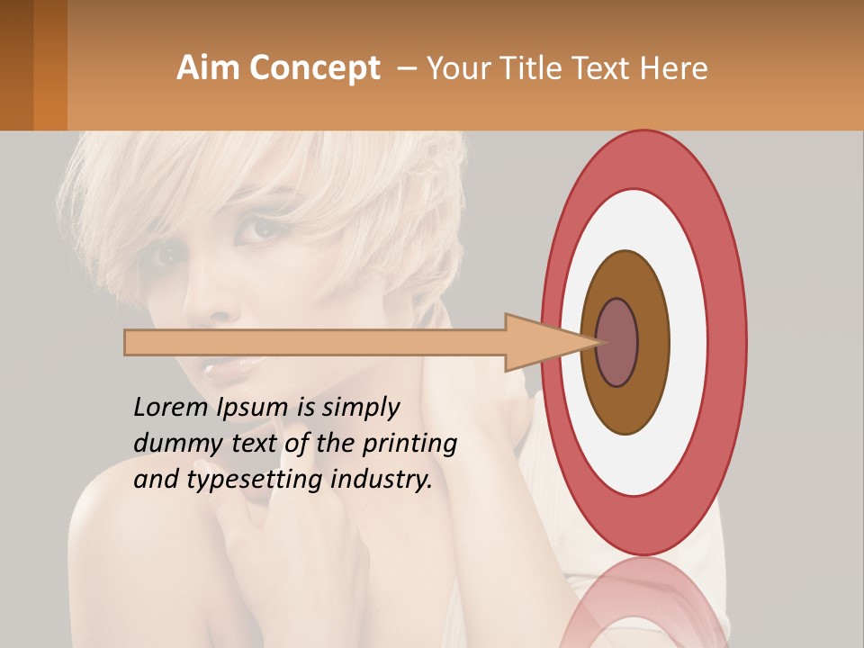 Happy Young Blond PowerPoint Template