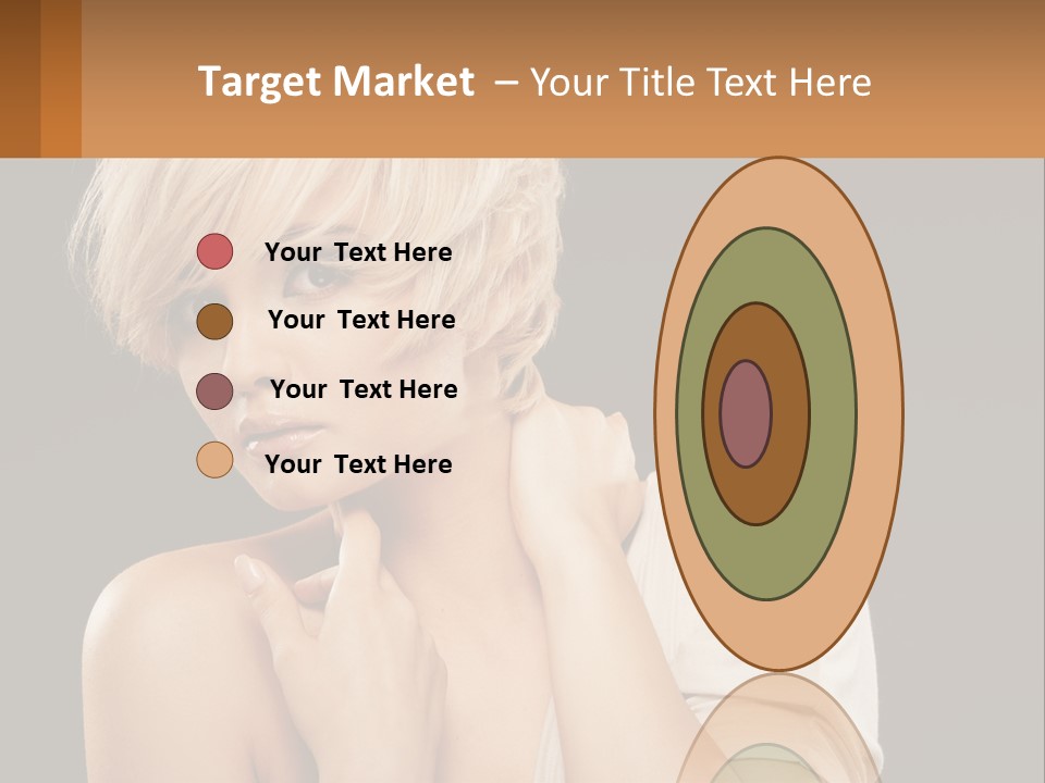 Happy Young Blond PowerPoint Template