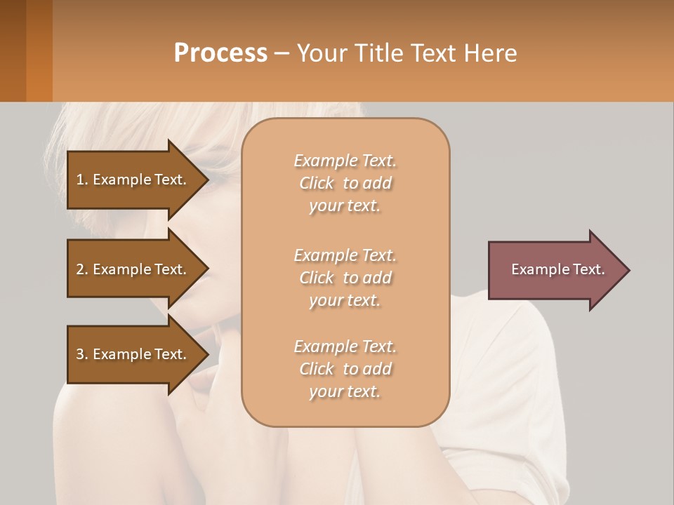 Happy Young Blond PowerPoint Template