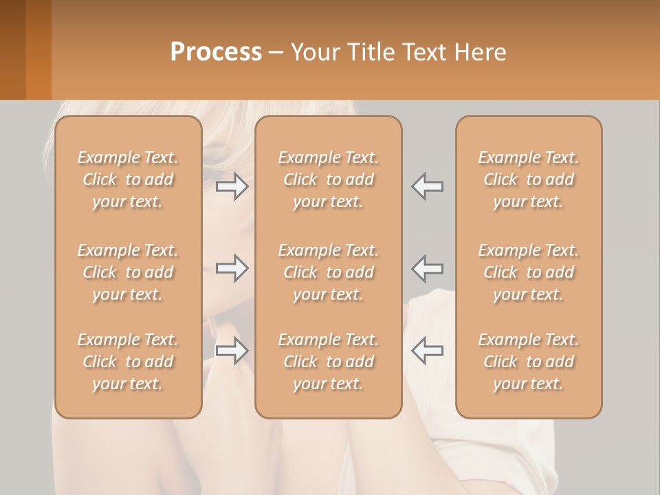 Happy Young Blond PowerPoint Template