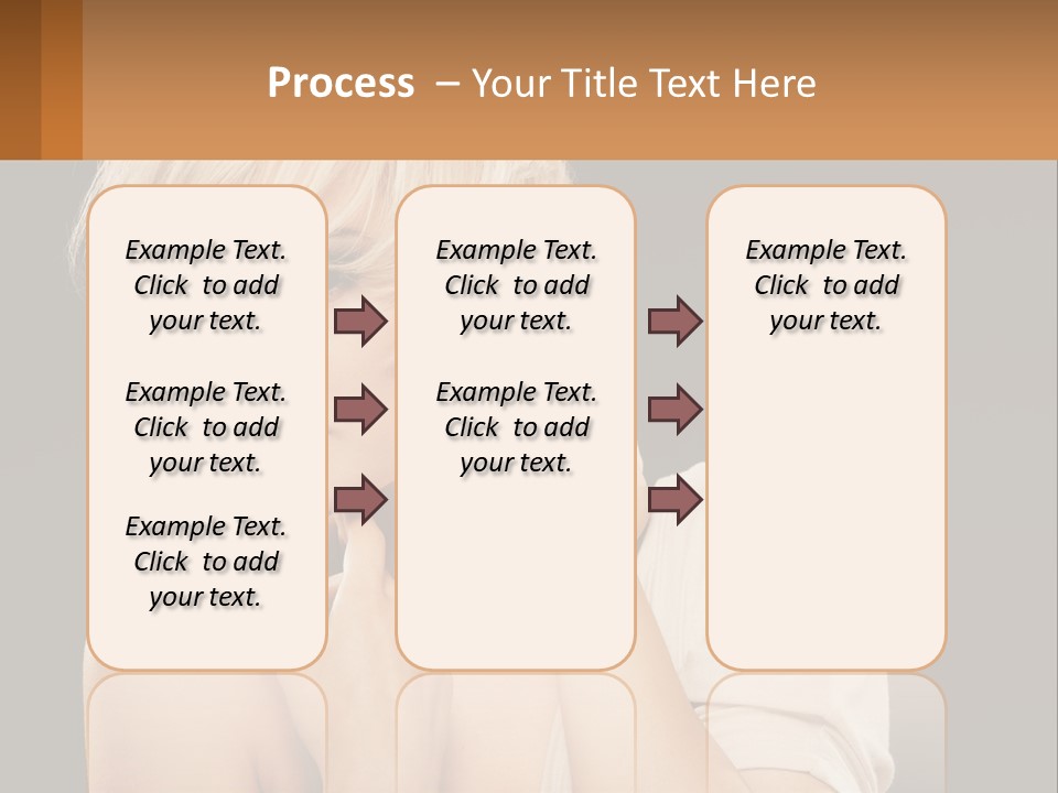 Happy Young Blond PowerPoint Template