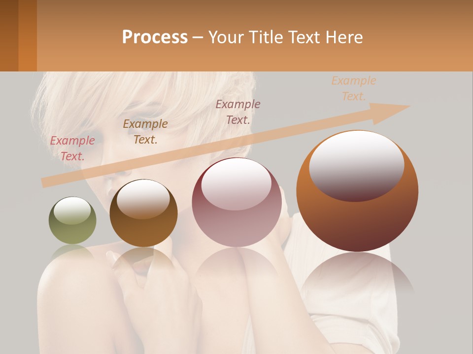 Happy Young Blond PowerPoint Template