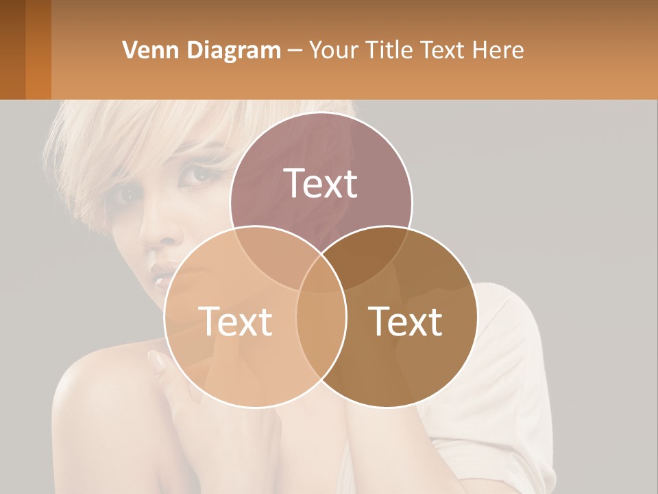 Happy Young Blond PowerPoint Template