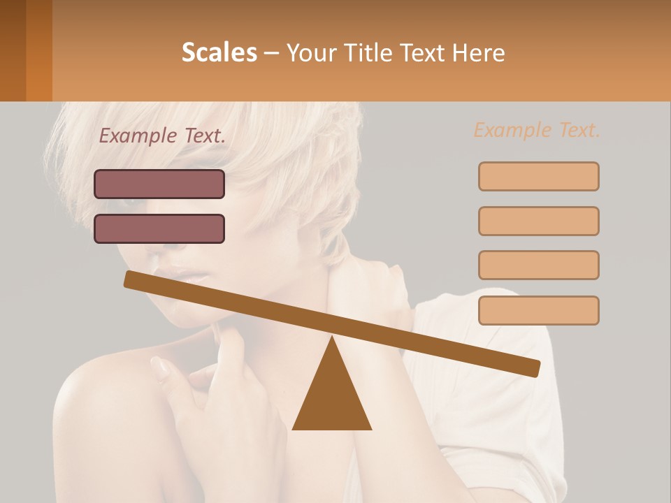 Happy Young Blond PowerPoint Template