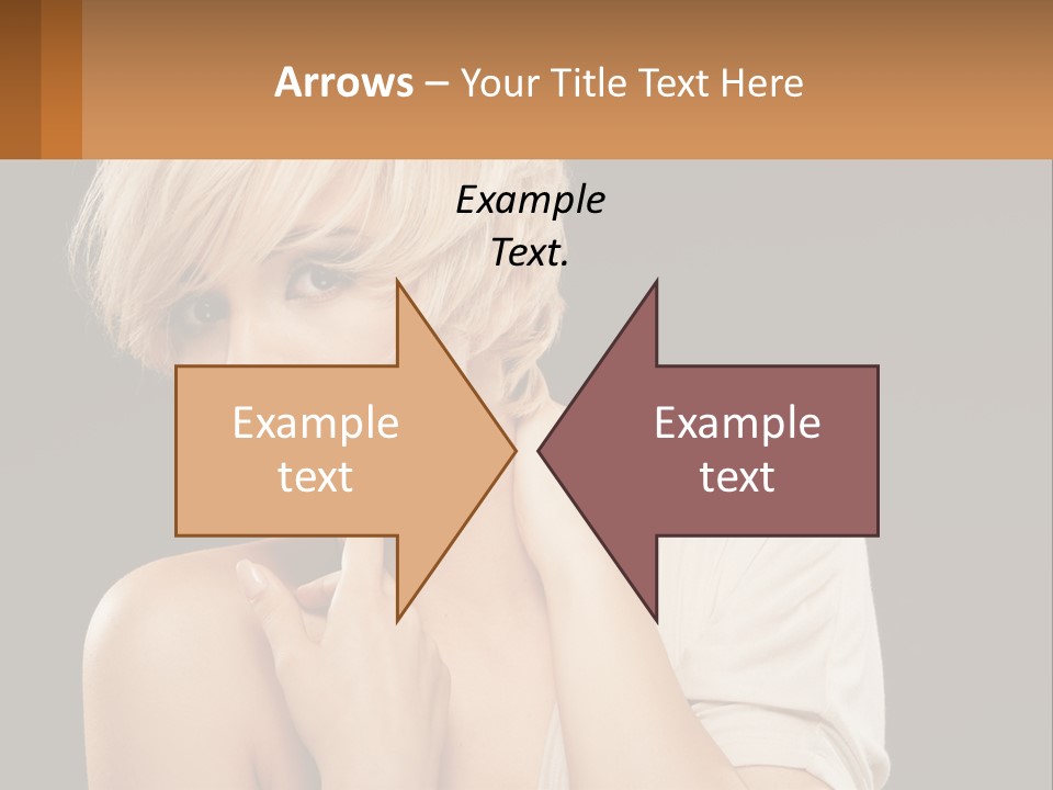 Happy Young Blond PowerPoint Template