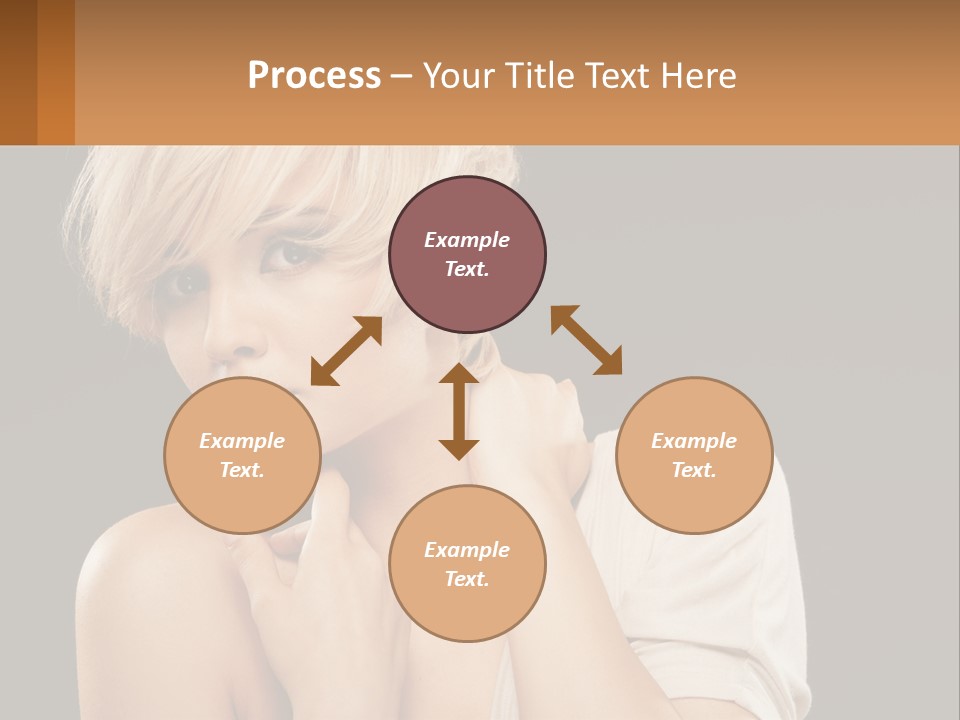 Happy Young Blond PowerPoint Template