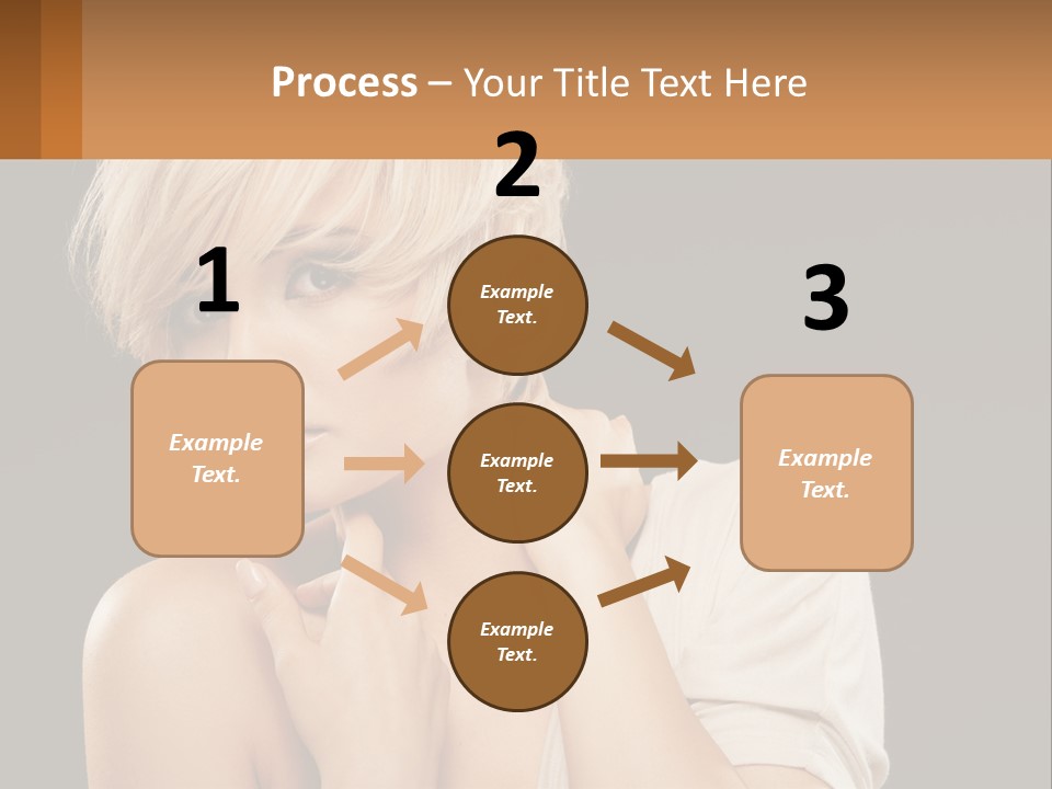 Happy Young Blond PowerPoint Template