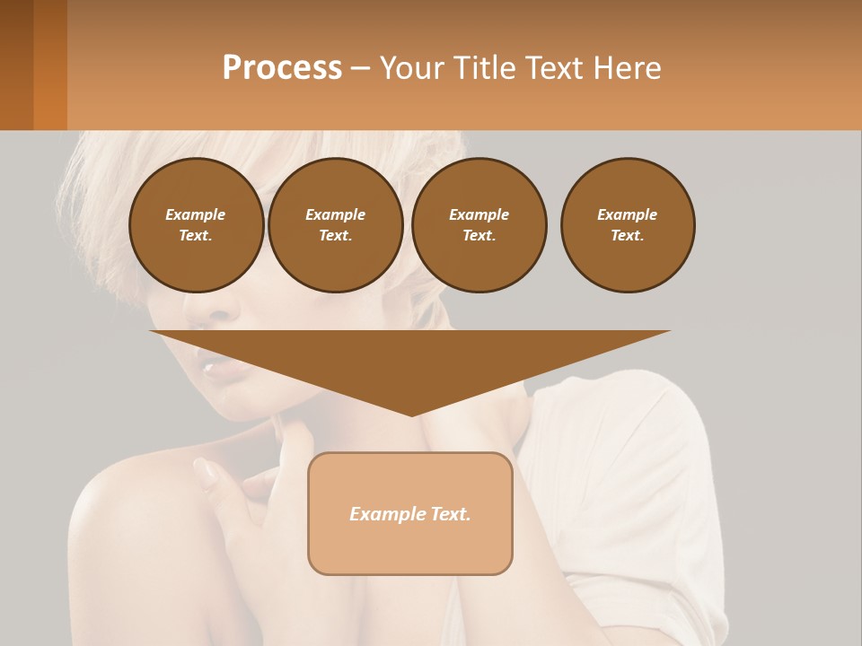 Happy Young Blond PowerPoint Template