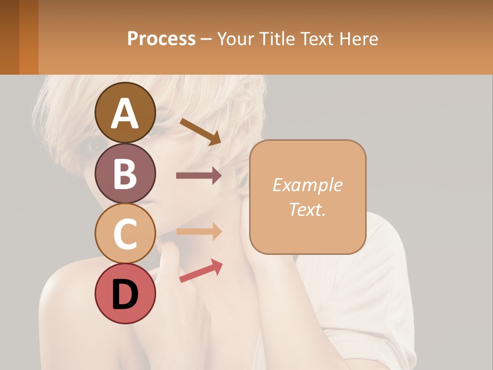 Happy Young Blond PowerPoint Template