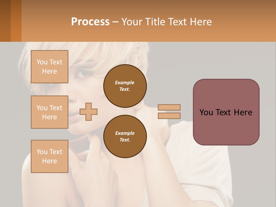 Happy Young Blond PowerPoint Template