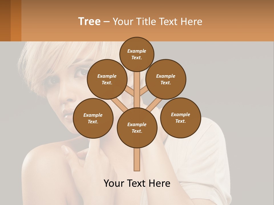 Happy Young Blond PowerPoint Template
