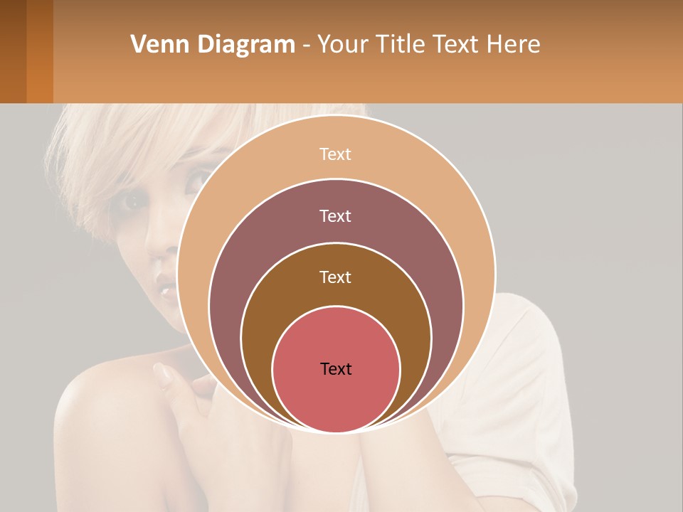 Happy Young Blond PowerPoint Template
