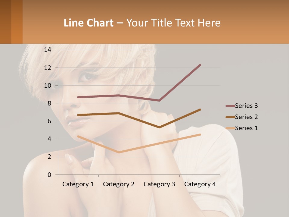 Happy Young Blond PowerPoint Template