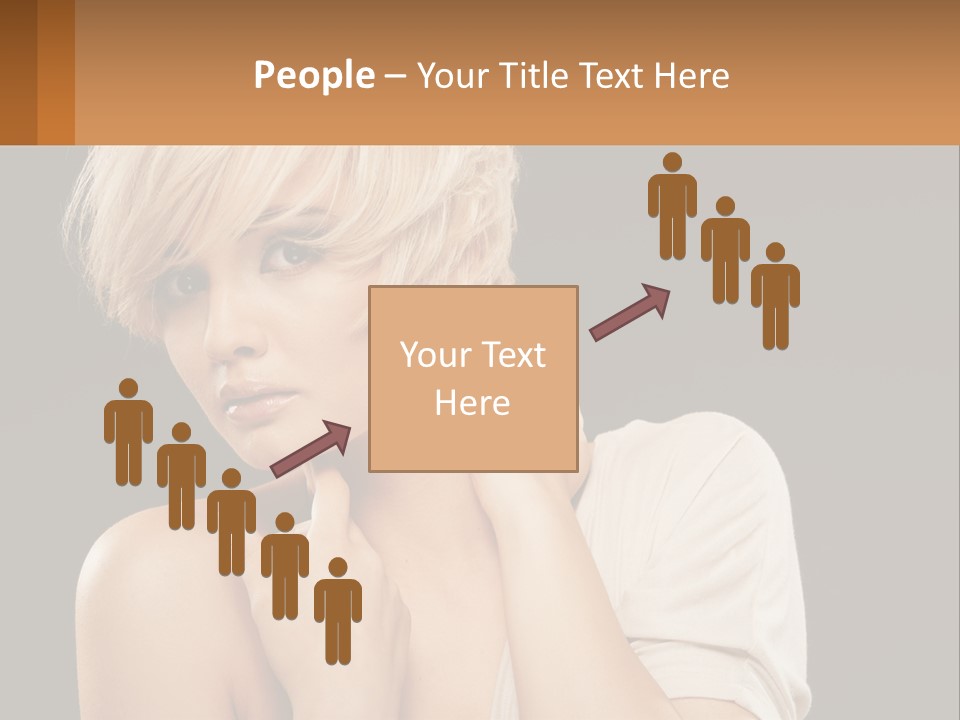 Happy Young Blond PowerPoint Template