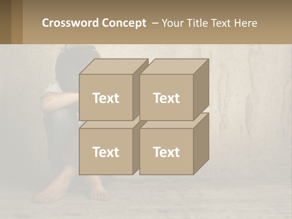 Innocence Depressed Abuse PowerPoint Template