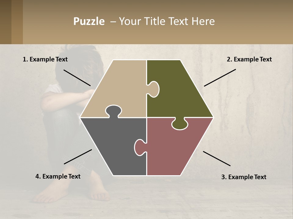 Innocence Depressed Abuse PowerPoint Template