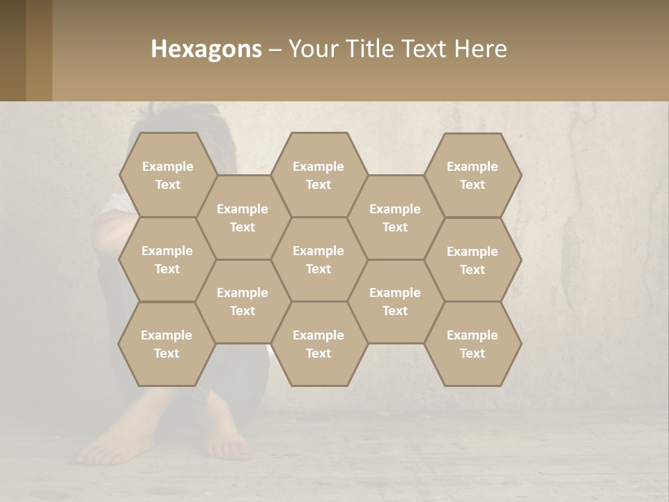 Innocence Depressed Abuse PowerPoint Template