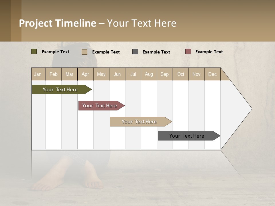 Innocence Depressed Abuse PowerPoint Template