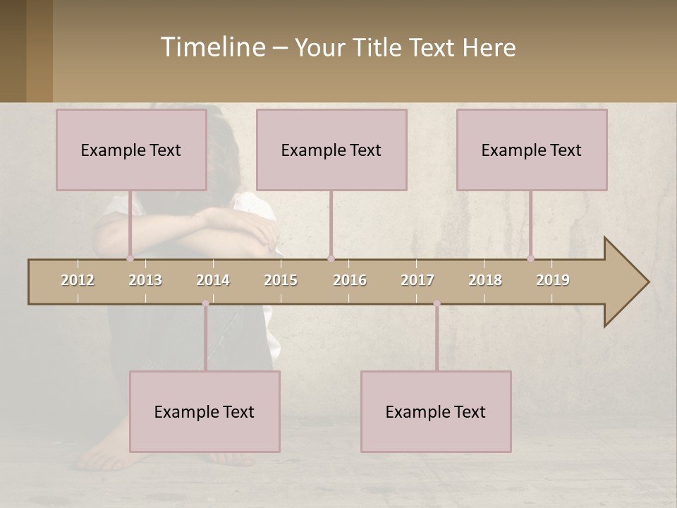 Innocence Depressed Abuse PowerPoint Template