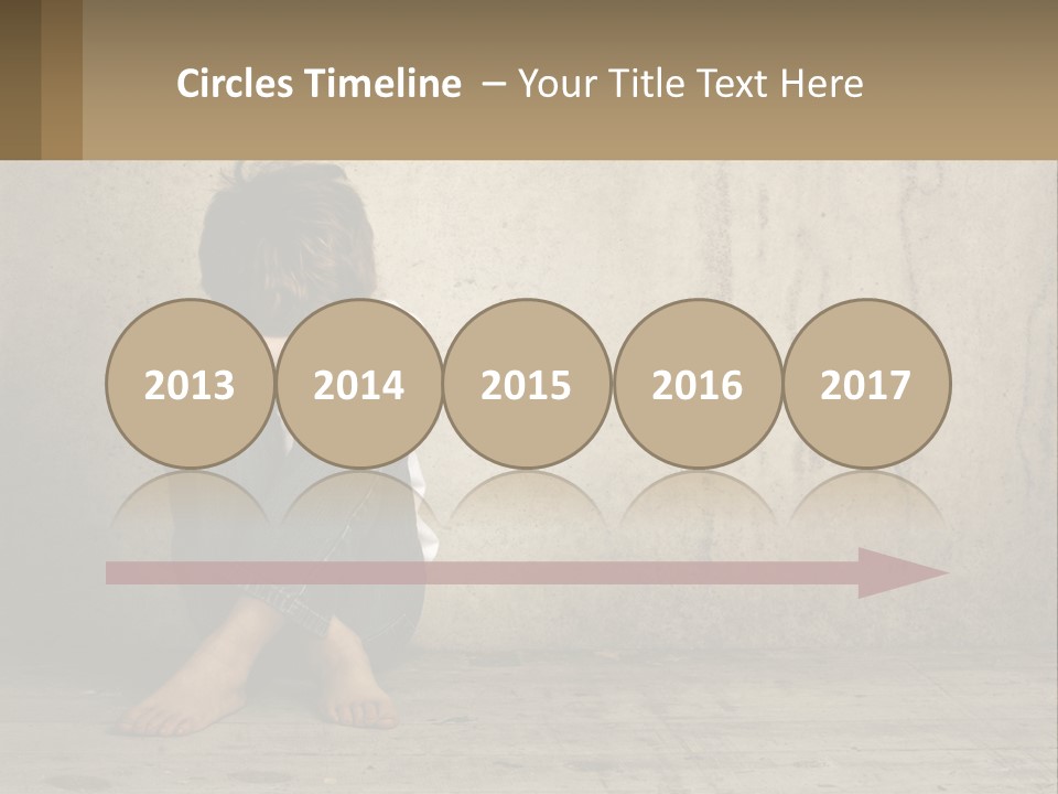 Innocence Depressed Abuse PowerPoint Template