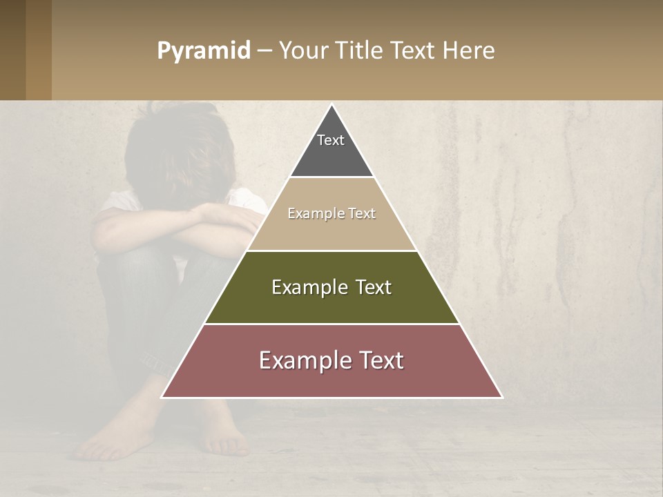 Innocence Depressed Abuse PowerPoint Template