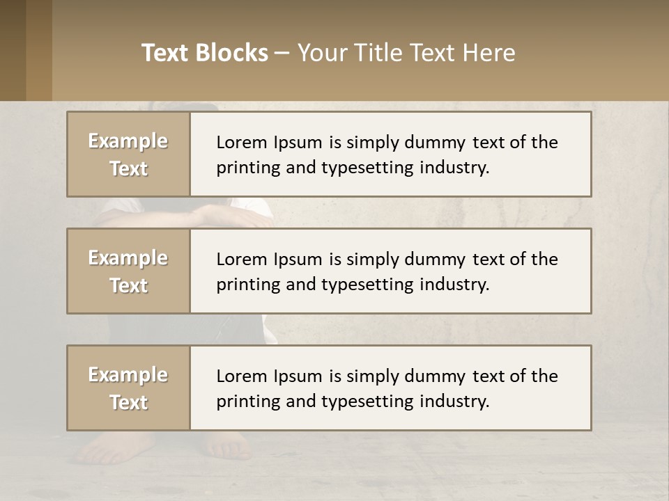 Innocence Depressed Abuse PowerPoint Template