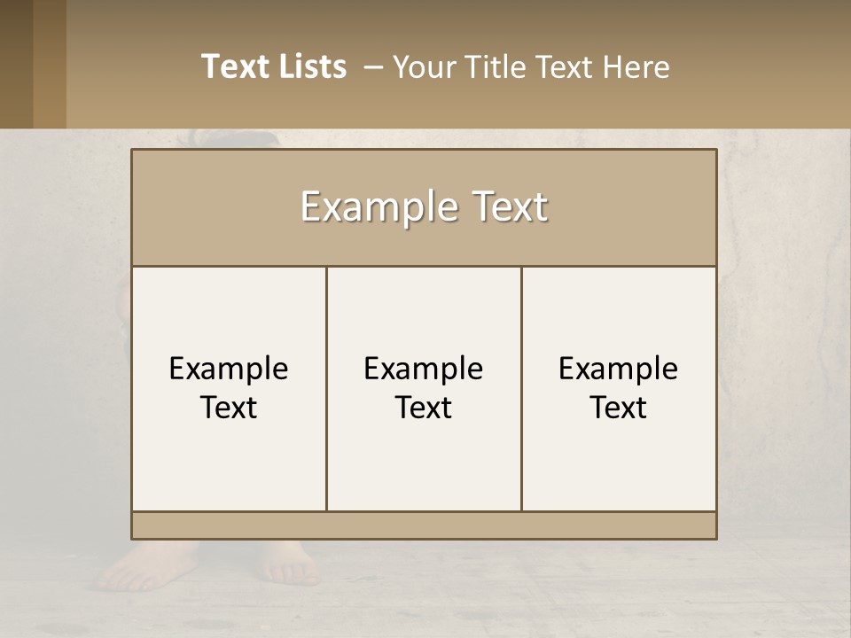 Innocence Depressed Abuse PowerPoint Template