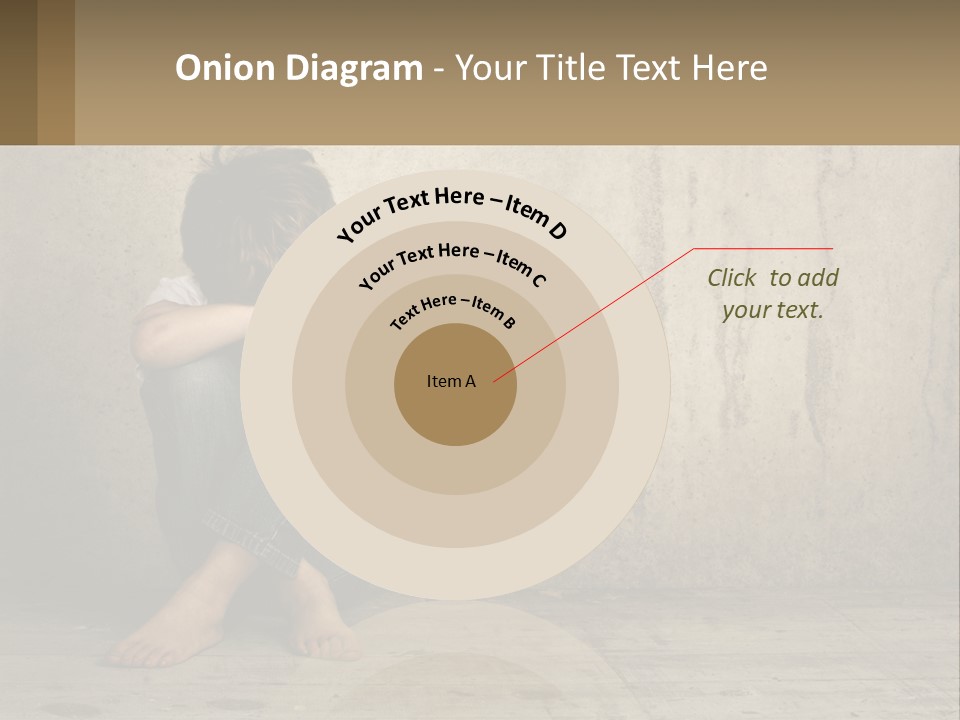 Innocence Depressed Abuse PowerPoint Template