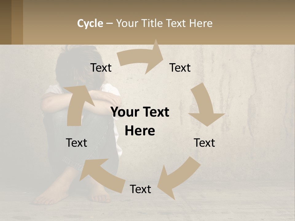 Innocence Depressed Abuse PowerPoint Template