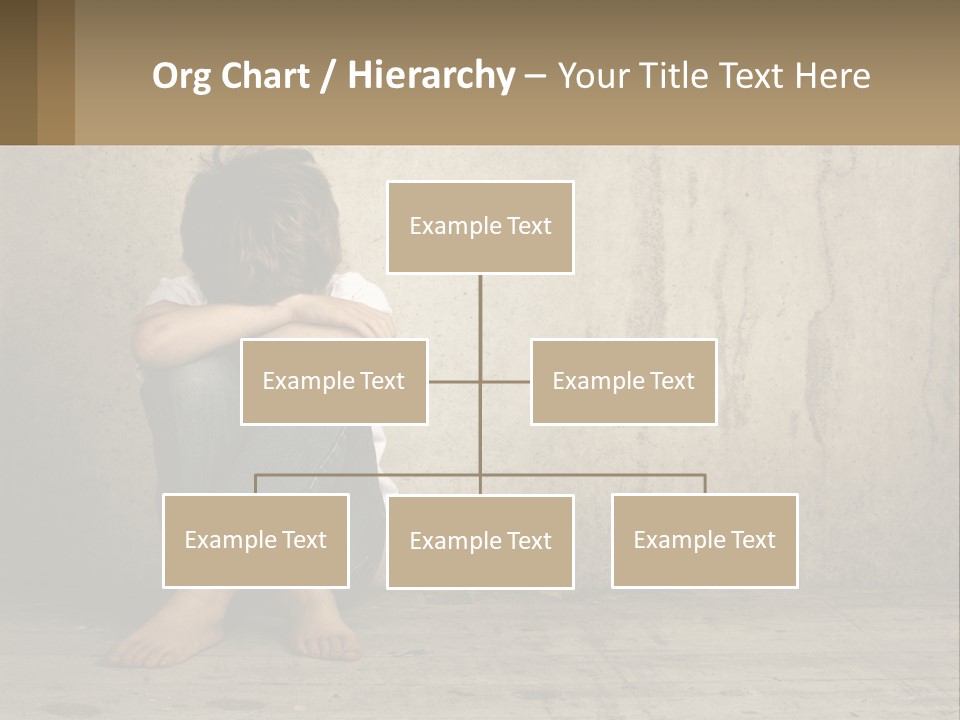 Innocence Depressed Abuse PowerPoint Template