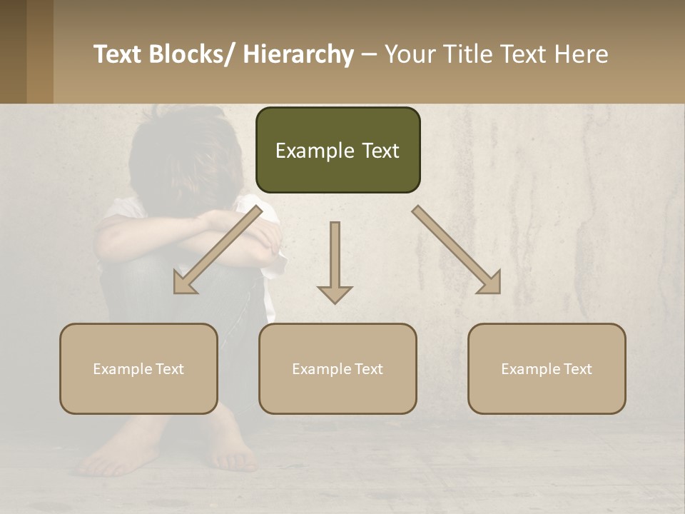 Innocence Depressed Abuse PowerPoint Template