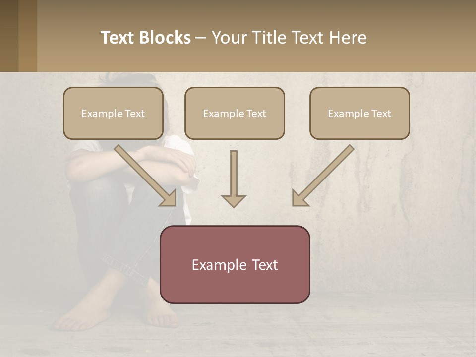 Innocence Depressed Abuse PowerPoint Template