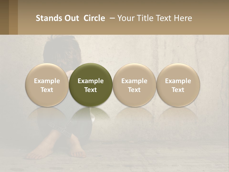 Innocence Depressed Abuse PowerPoint Template
