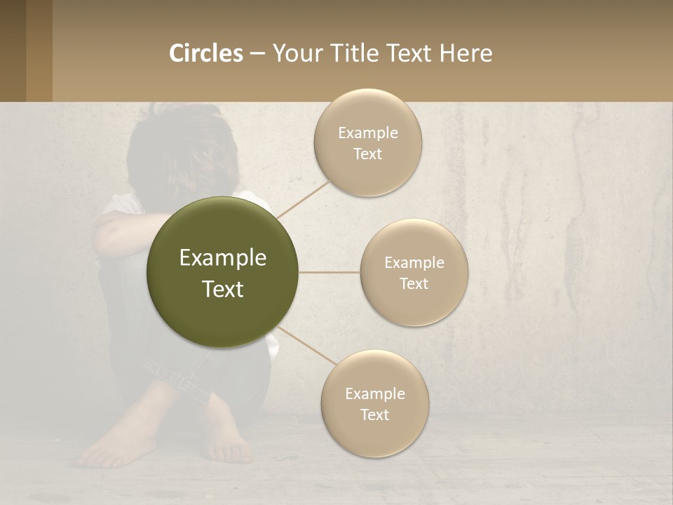 Innocence Depressed Abuse PowerPoint Template