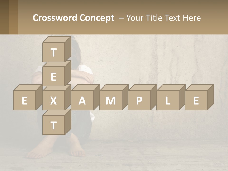 Innocence Depressed Abuse PowerPoint Template