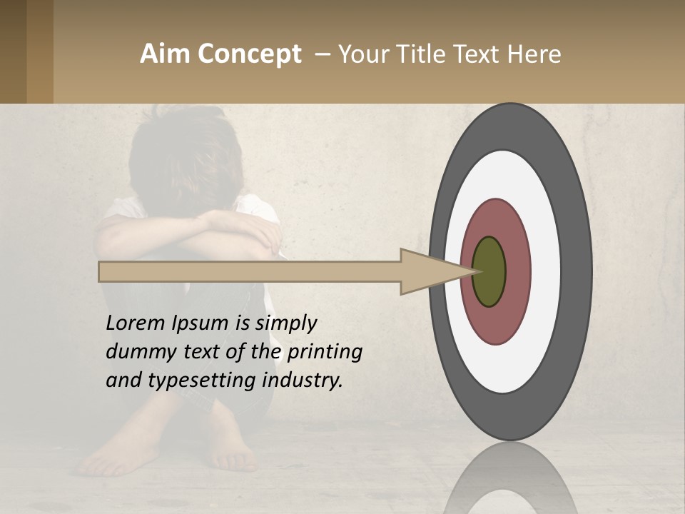Innocence Depressed Abuse PowerPoint Template