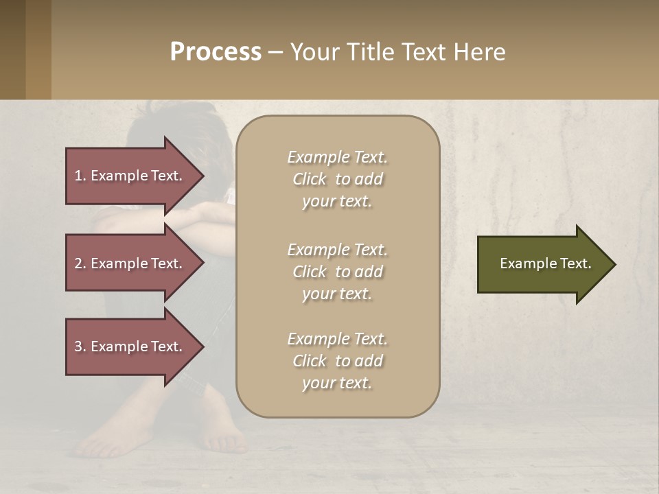 Innocence Depressed Abuse PowerPoint Template