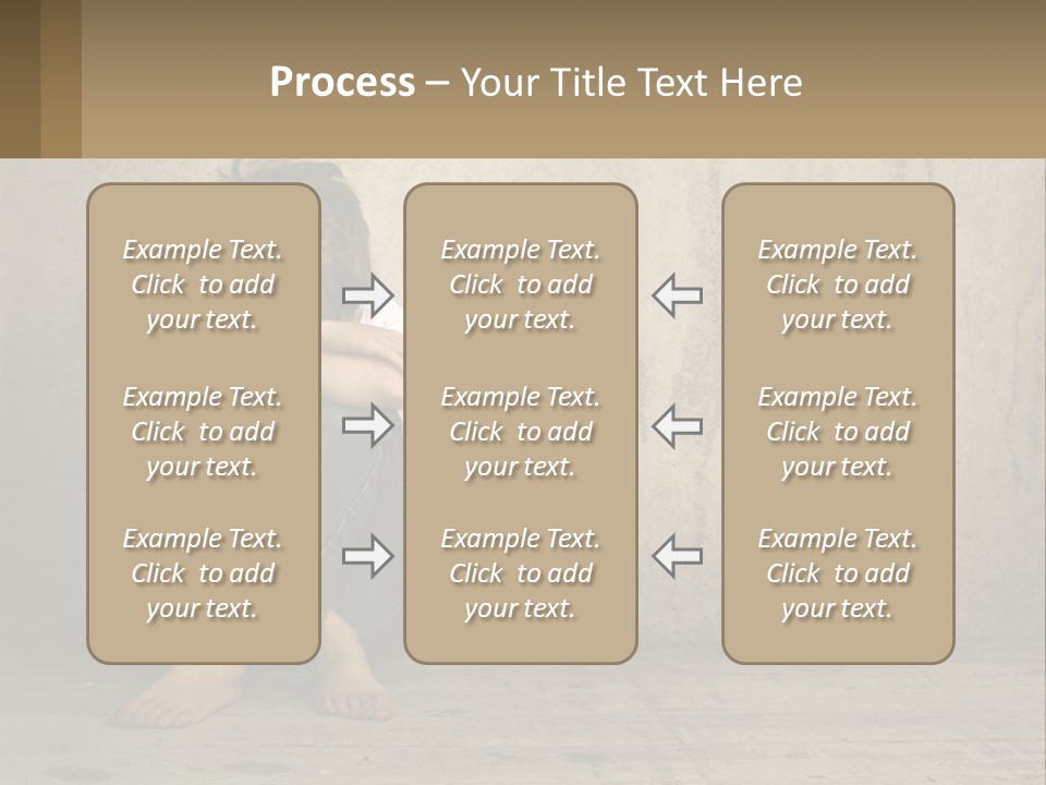 Innocence Depressed Abuse PowerPoint Template