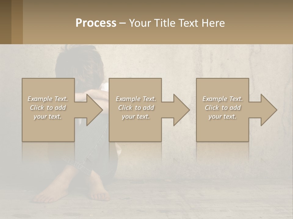 Innocence Depressed Abuse PowerPoint Template