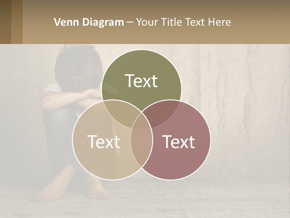 Innocence Depressed Abuse PowerPoint Template