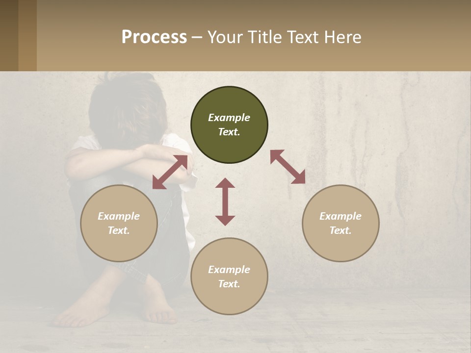 Innocence Depressed Abuse PowerPoint Template