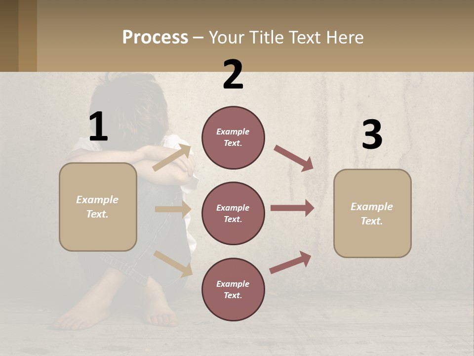Innocence Depressed Abuse PowerPoint Template