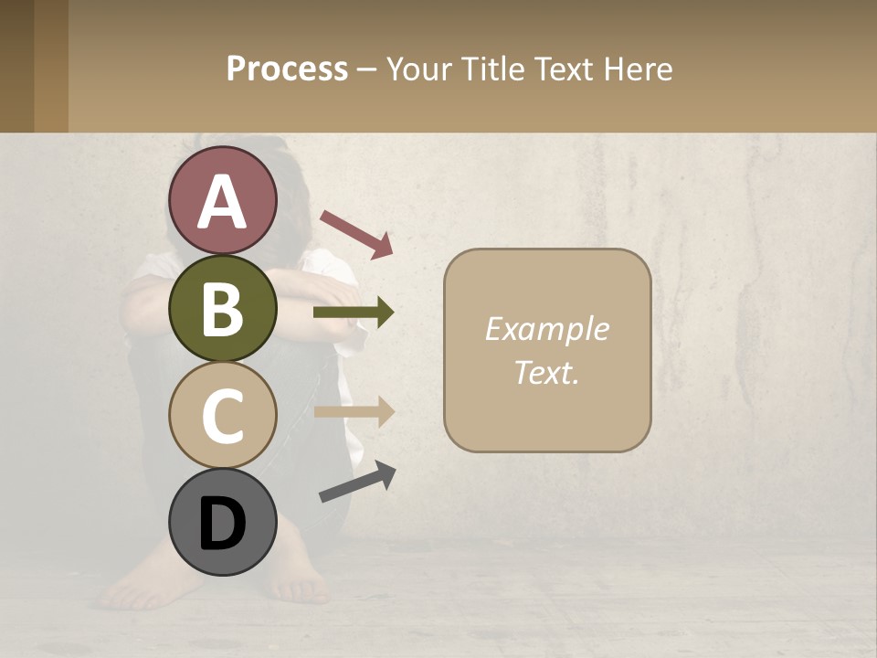 Innocence Depressed Abuse PowerPoint Template