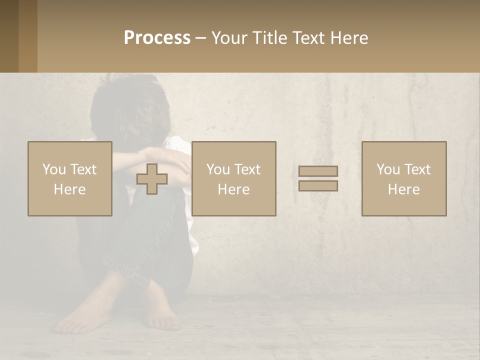 Innocence Depressed Abuse PowerPoint Template